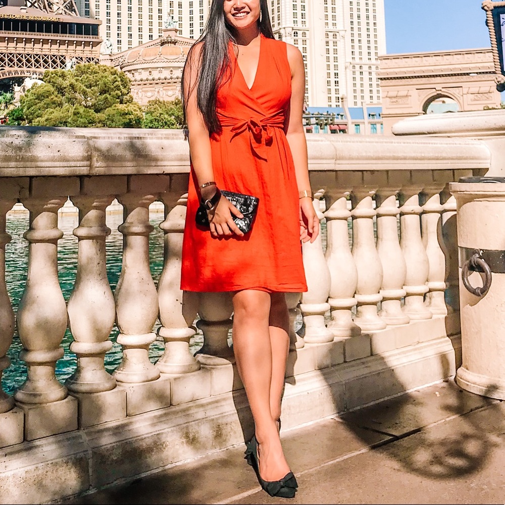 Antonio Melani Red Midi Dress